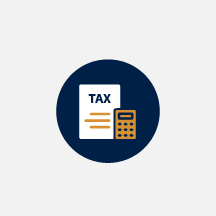 Icon of business tax